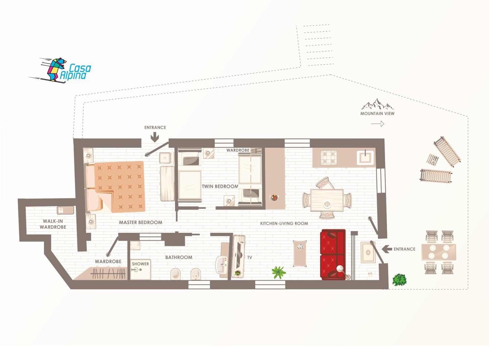 Casa Alpina - Sarre Daire Aosta Dış mekan fotoğraf